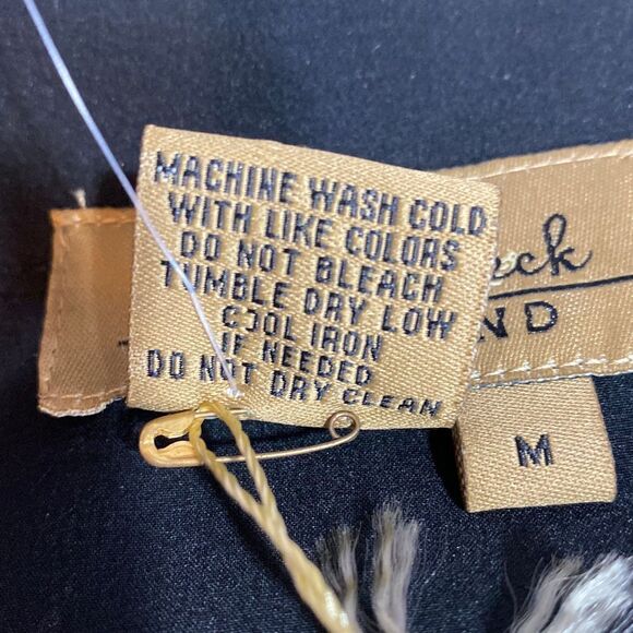 New Peck & Peck Size Medium Lightweight Zippered Jacket with Roll Up Snap Sleeve - Picture 16 of 16